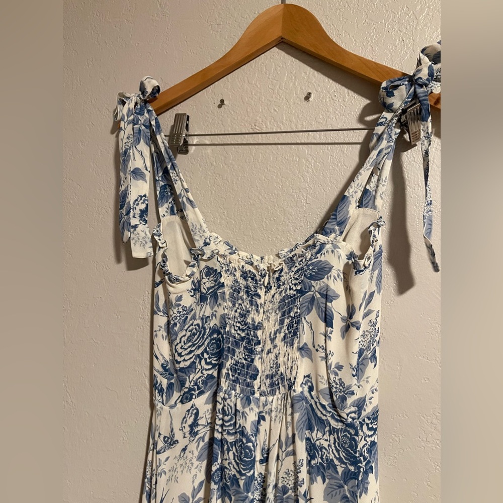 Reformation Blue Nikita Dress in Pompadour, Size 4 - Picture 7 of 9